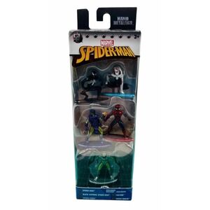 SPIDER-MAN 5-Pack Nano Metalfigs Die-Cast Marvel JadaToys New!!